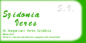 szidonia veres business card